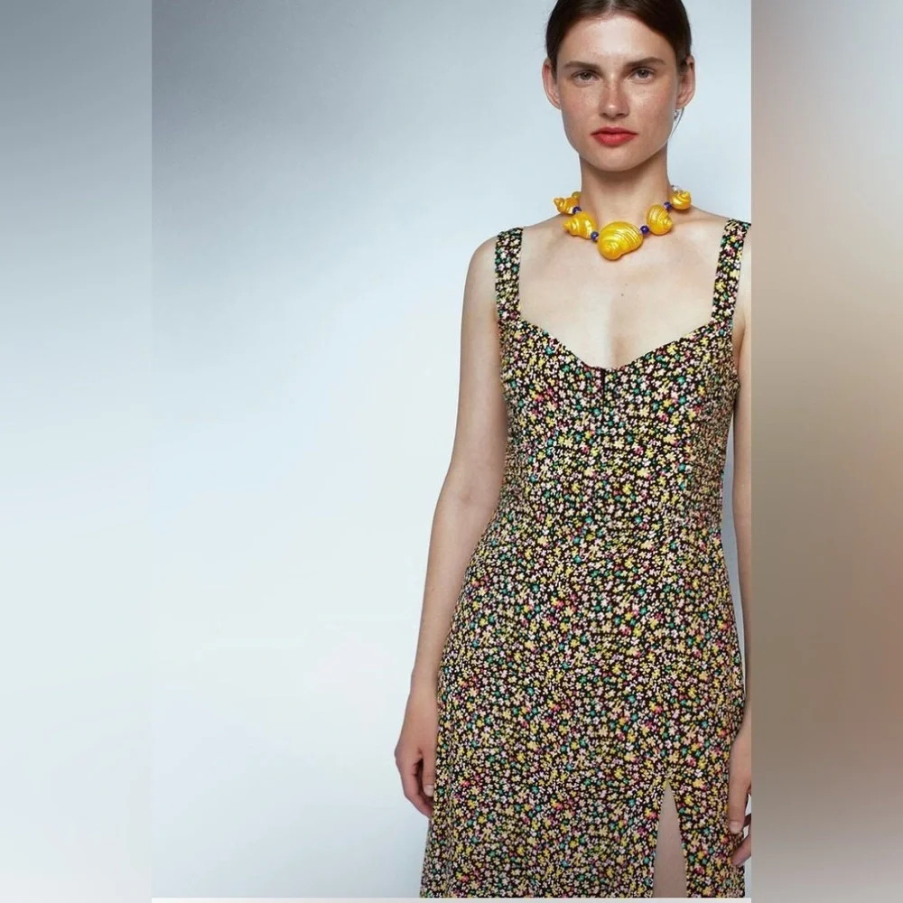 Zara Liberty Floral Print Dress Size S